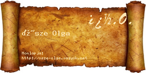 Ősze Olga névjegykártya